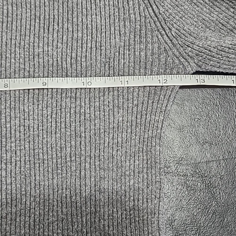 Express Women's Grey ribbed turtleneck size S preppy office career casual - Picture 7 of 10